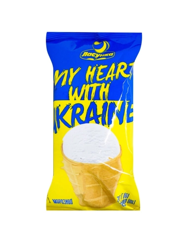 Морозиво Ласунка Стакан MY HEART WITN UKRAINE 70гр