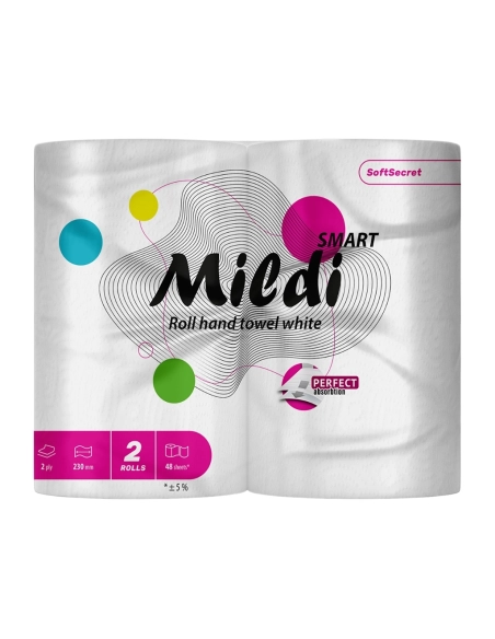 Туалетний папір 2шари Mildi Smart білі