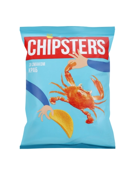 Чіпси натуральні краб 120г ТМ Chipster`s