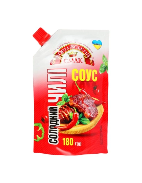 Соус томатний ТМ Королівський смак солодкий чілі д\п 180г