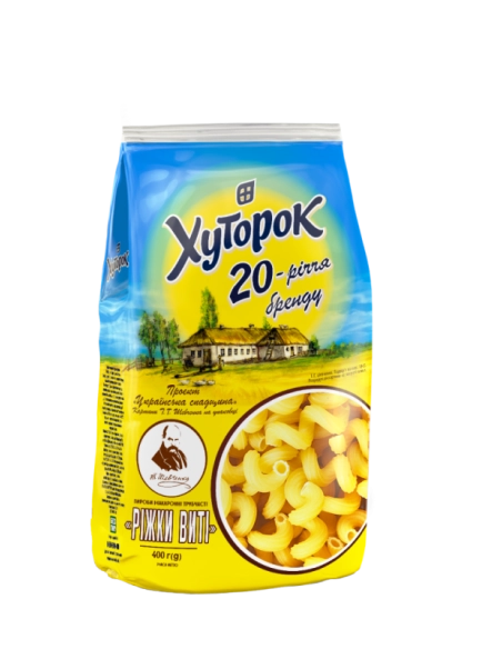 Макаронні вироби Ріжки Хуторок 400г