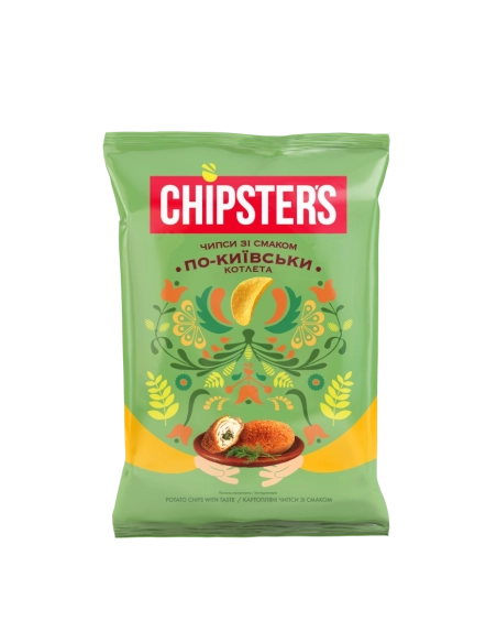 Чипси картопляні зі смаком Котлета по-київськи ТМ CHIPSTER`S 100г