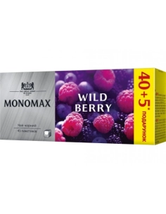 Чай чорний цейлонский з ароматом лісових ягід 40+5*1,5 MONOMAX WILD BERRY