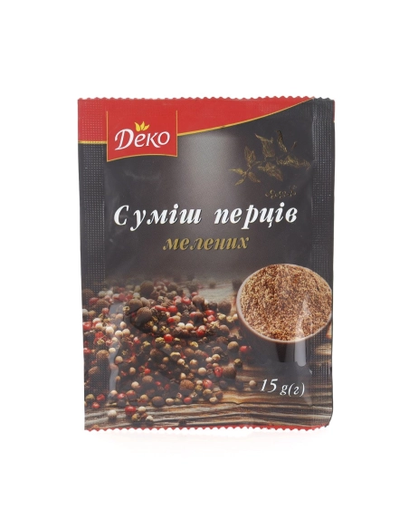 Суміш перців мелена 15г Деко