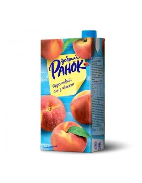 Сік персиковий з м'якоттю ТМ Добрий ранок 1,9л