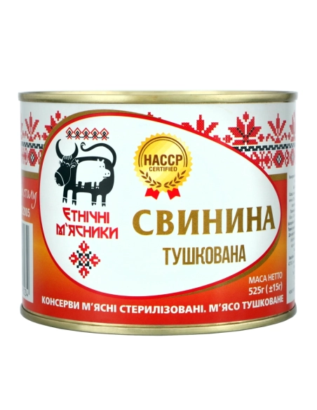 Свинина тушкована ж/б 525г, шт