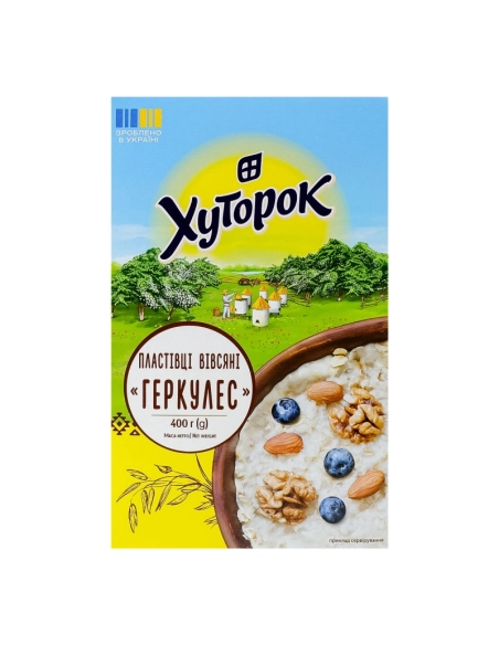 Пластівці вівсяні "Геркулес" ТМ "Хуторок" 400г