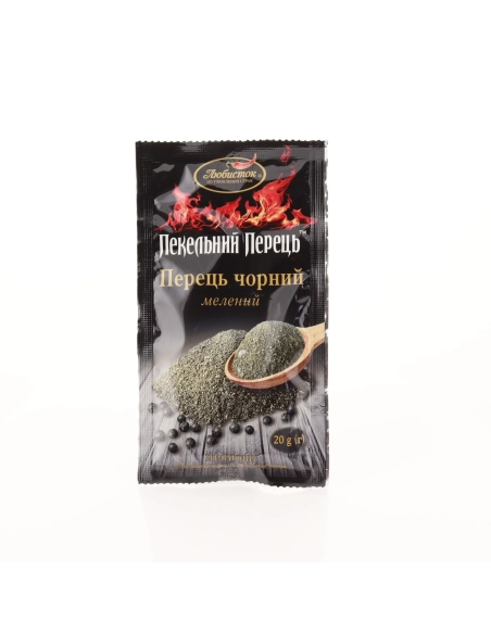 Перец чорний мелений Пекельний перець 20к Любисток