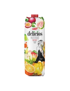 Нектар Мультифрукт з м'якоттю та цукром ТМ Delicsos 1л