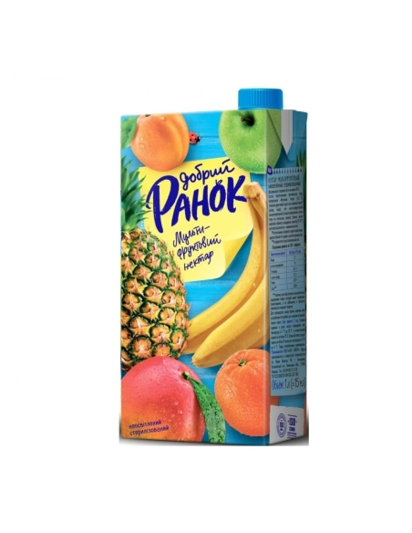 Нектар мультифруктовий неосвітлений ТМ Добрий ранок 1,9л