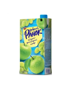 Нектар яблучно-виноградний освітленний ТМ Добрий ранок 1л