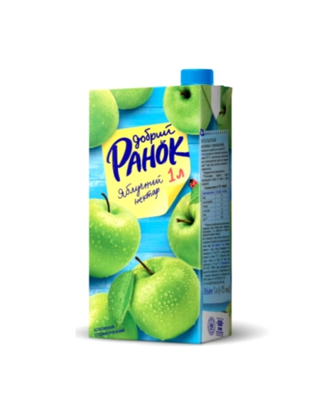Нектар  яблучний 1л ТМ Добрий Рвнок 1л