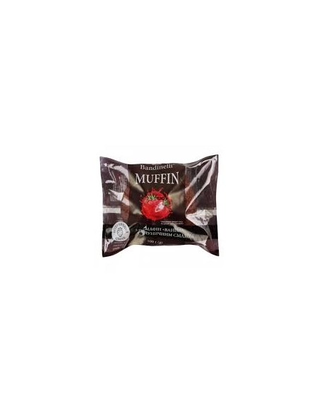 Мафін ваніла з полуницею 0,1