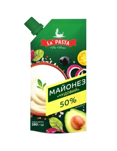 Майонез  Чудовий 50% ТМ La Pasta Per Primi дойпак 280г