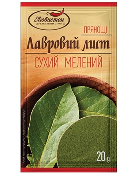 Лавровий лист Любисток сух чист 20г