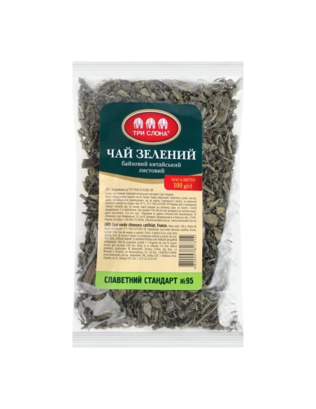 Чай крепкий  зелений байховий листовий №95 100г