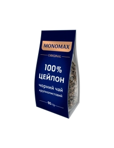Чай Мономах 100% Ceylon крупнолистовий цейлонський чорний 90г