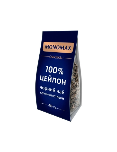 Чай Мономах 100% Ceylon крупнолистовий цейлонський чорний 90г