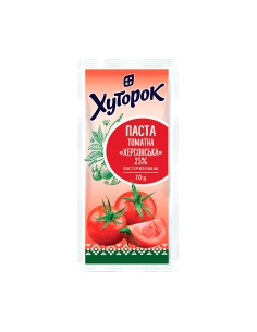 Томатна паста Традиційна 25% ТМ Хуторок 70г сашет